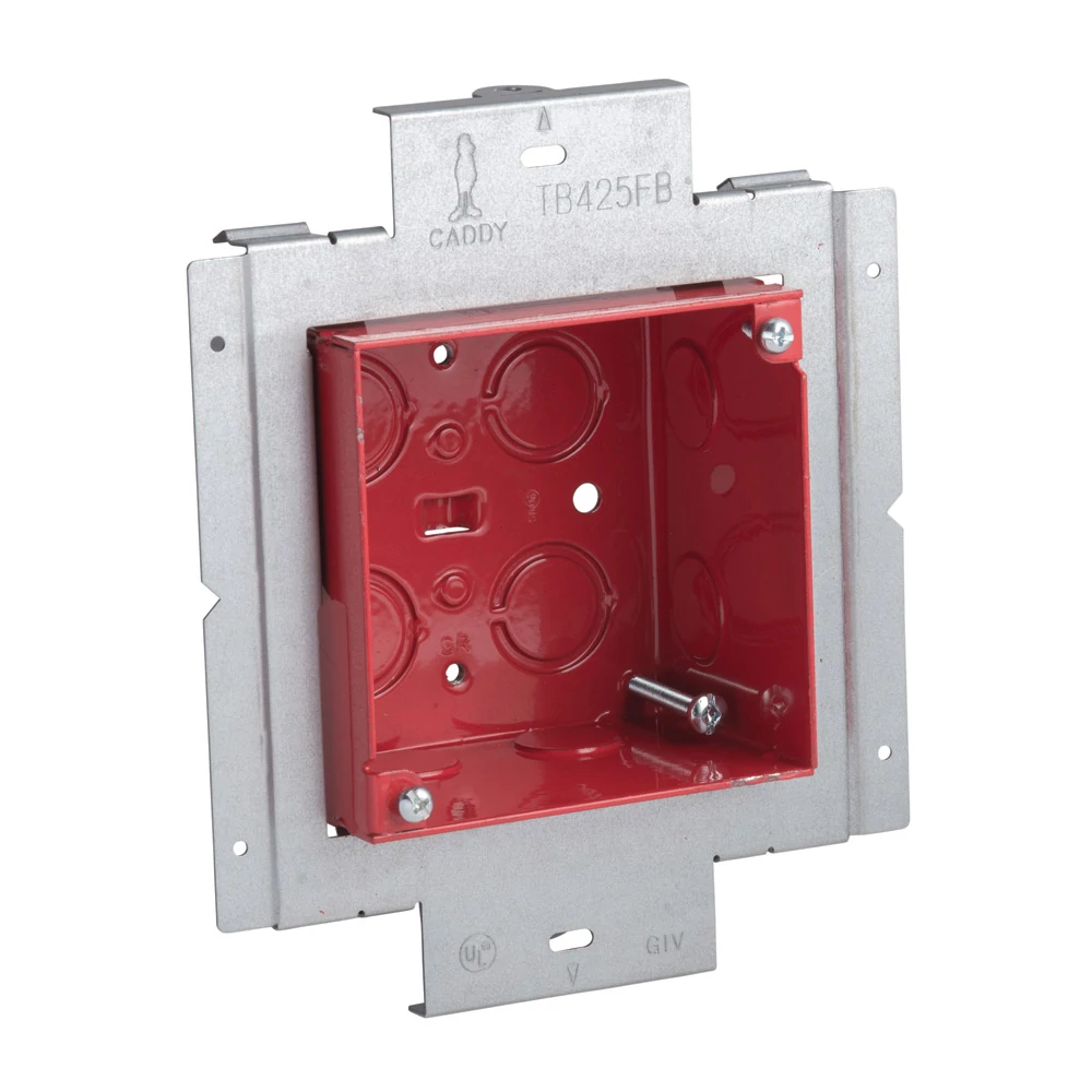 Fire Alarm Box w/Mounting Plate, 2 1/2"