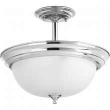 Progress Lighting, a Hubbell affiliate P3927-15ET - P3927-15ET 2-100W MED SEMI-FLUSH CONV