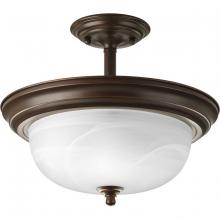 Progress Lighting, a Hubbell affiliate P3927-20 - P3927-20 2-100W MED SEMI-FLUSH