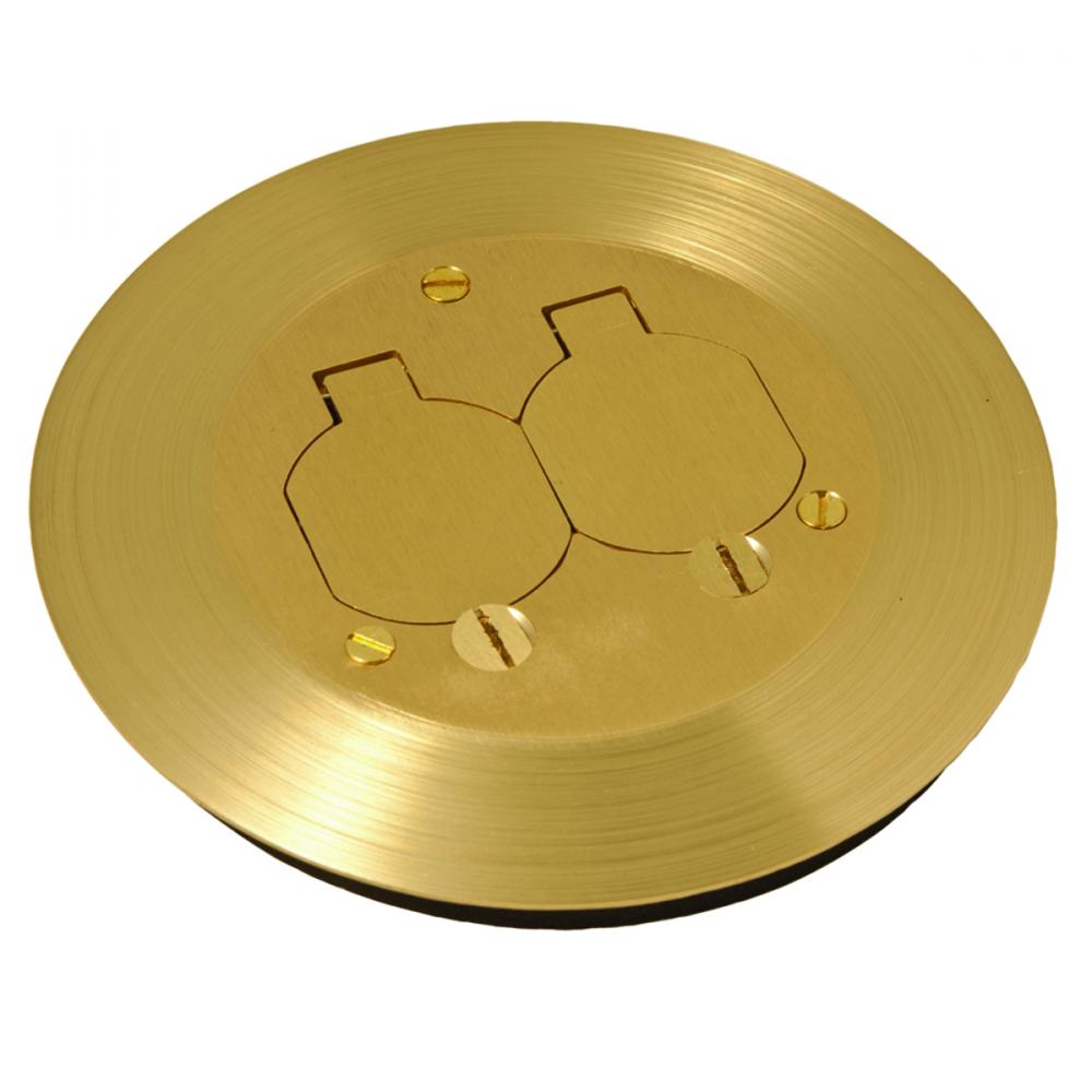 ROUND FLOOX BOX COVER KIT - BRASS