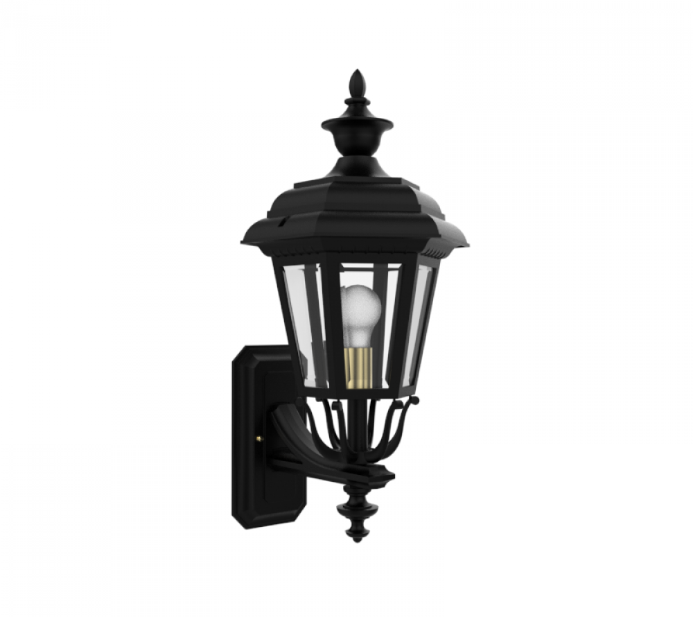 Jamestown - Uplighter wall mount with medium finial - 21412